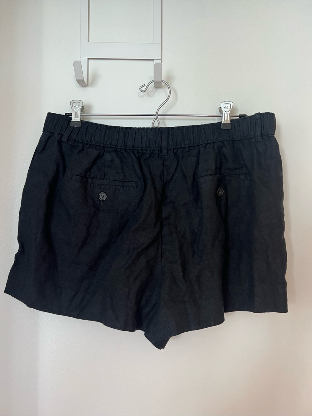 J. Crew 3" HARBOR SHORT SAFFRON LINEN Black - Picture 2 of 3